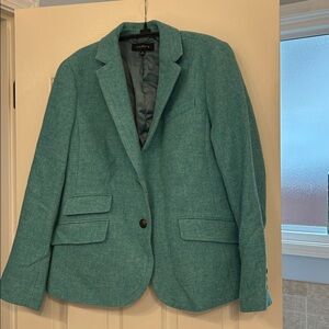 Talbots heathered Sea Green Jacket size 14